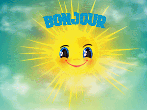 Gif bonjour soleil